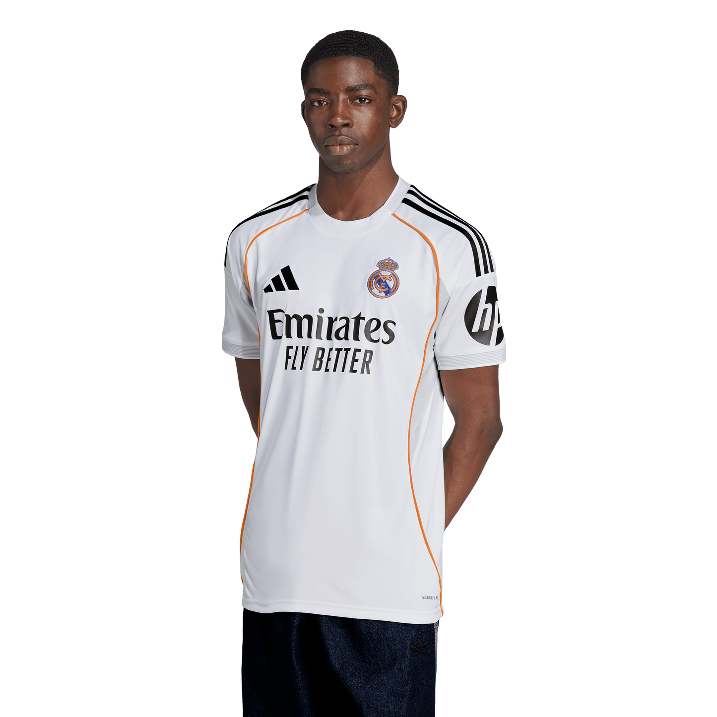 adidas Real Madrid 25/26 Home Soccer Jersey | White-Black | Men's
