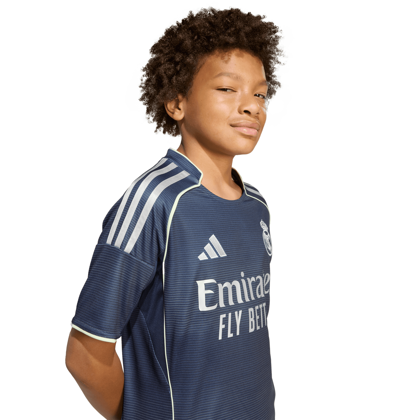 adidas Real Madrid 25/26 Away Soccer Jersey | Navy / Grey | Kid's