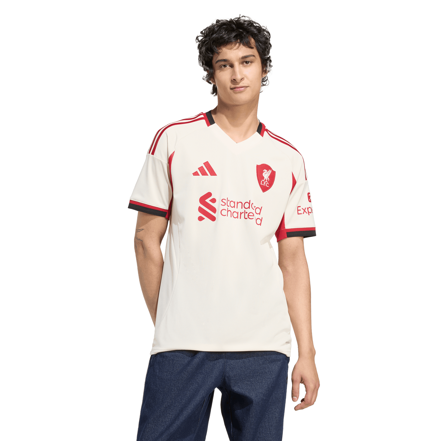 adidas Liverpool 25/26 Away Soccer Jersey | White | Men's