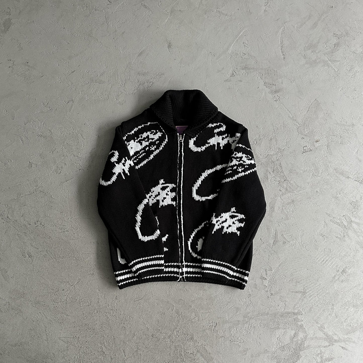 Corteiz heavy knit jacquard sweater