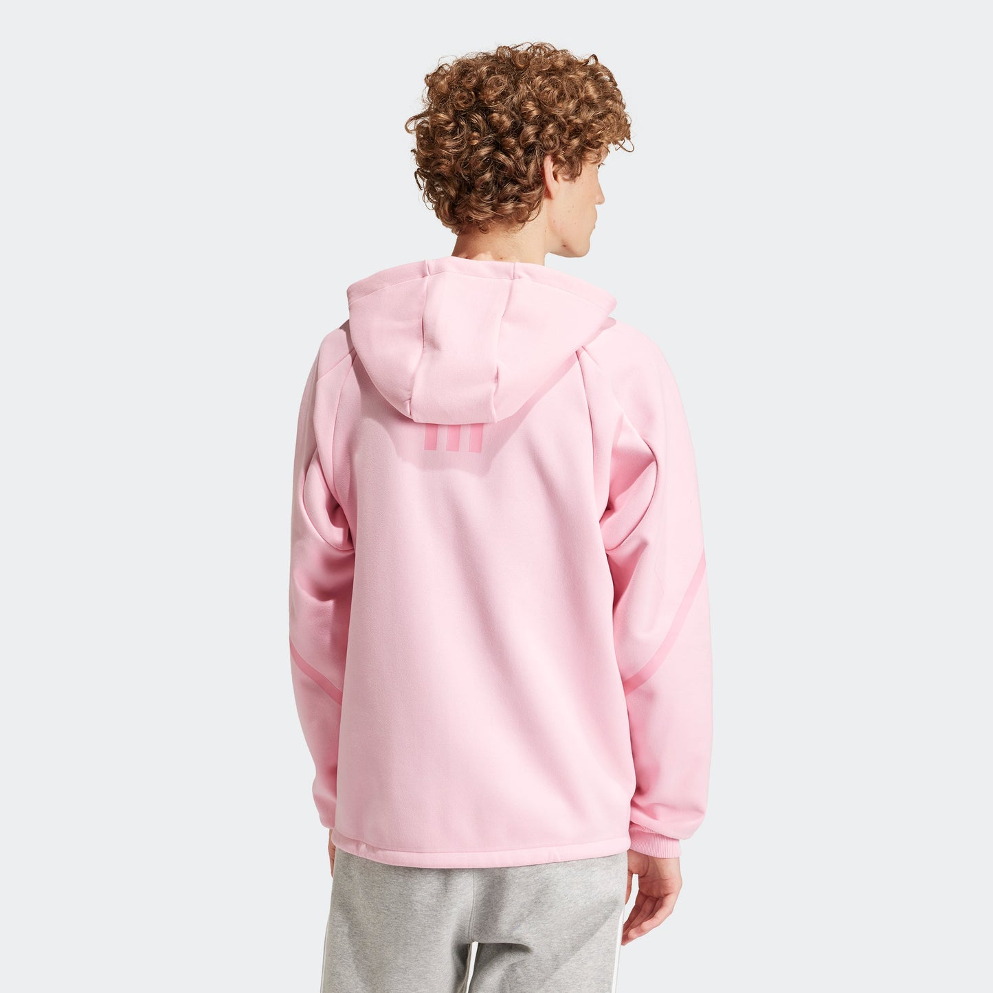 adidas Inter Miami CF Anthem Hooded Soccer Track Jacket | Light Pink | Men's