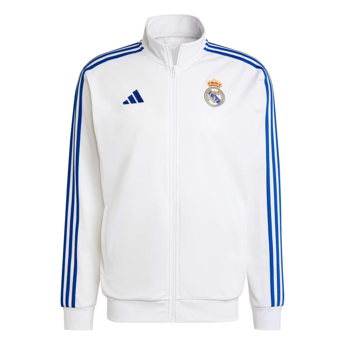 adidas Real Madrid DNA Track Top | White / Royal Blue | Men's