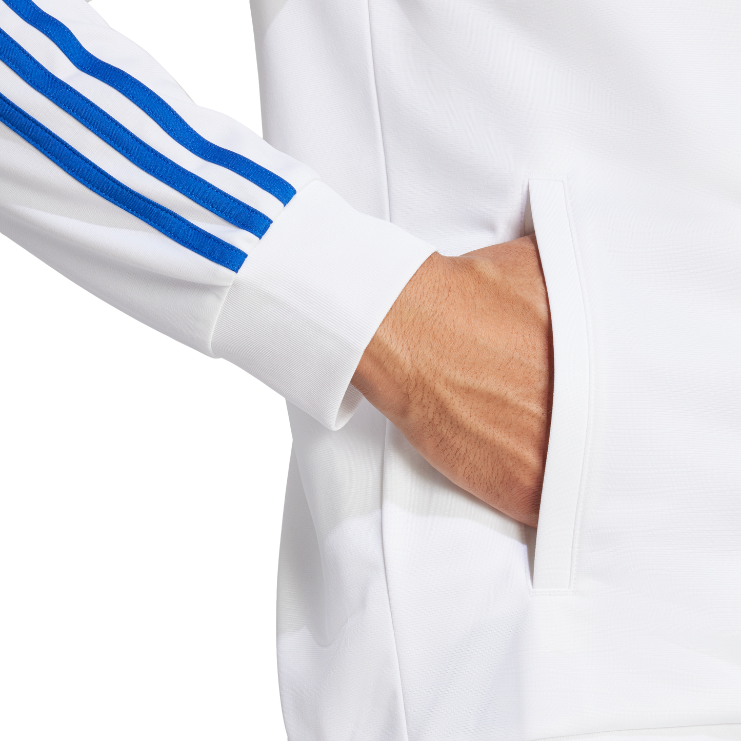 adidas Real Madrid DNA Track Top | White / Royal Blue | Men's