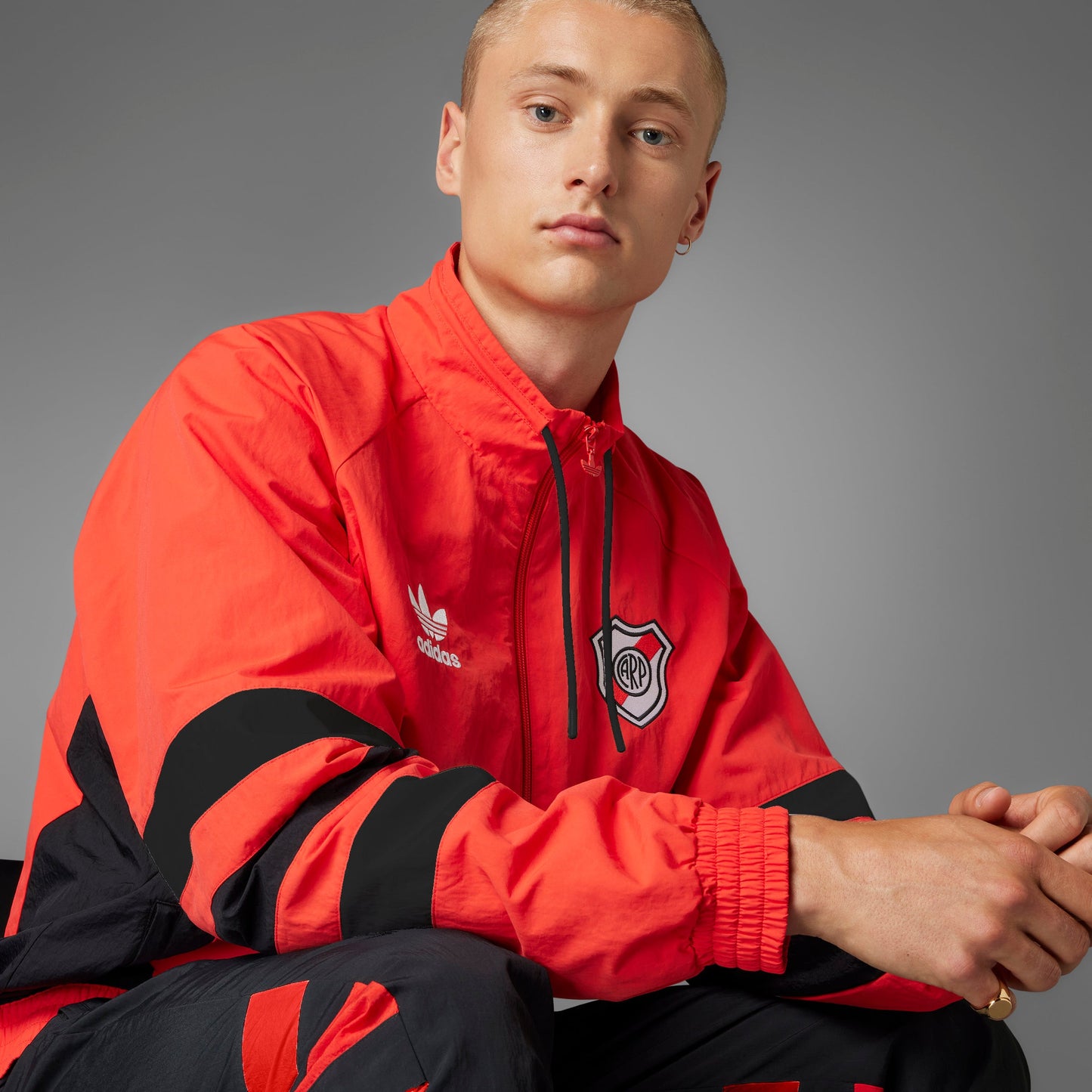 adidas RIVER PLATE 1994 Track Top | Red-Black | Men's