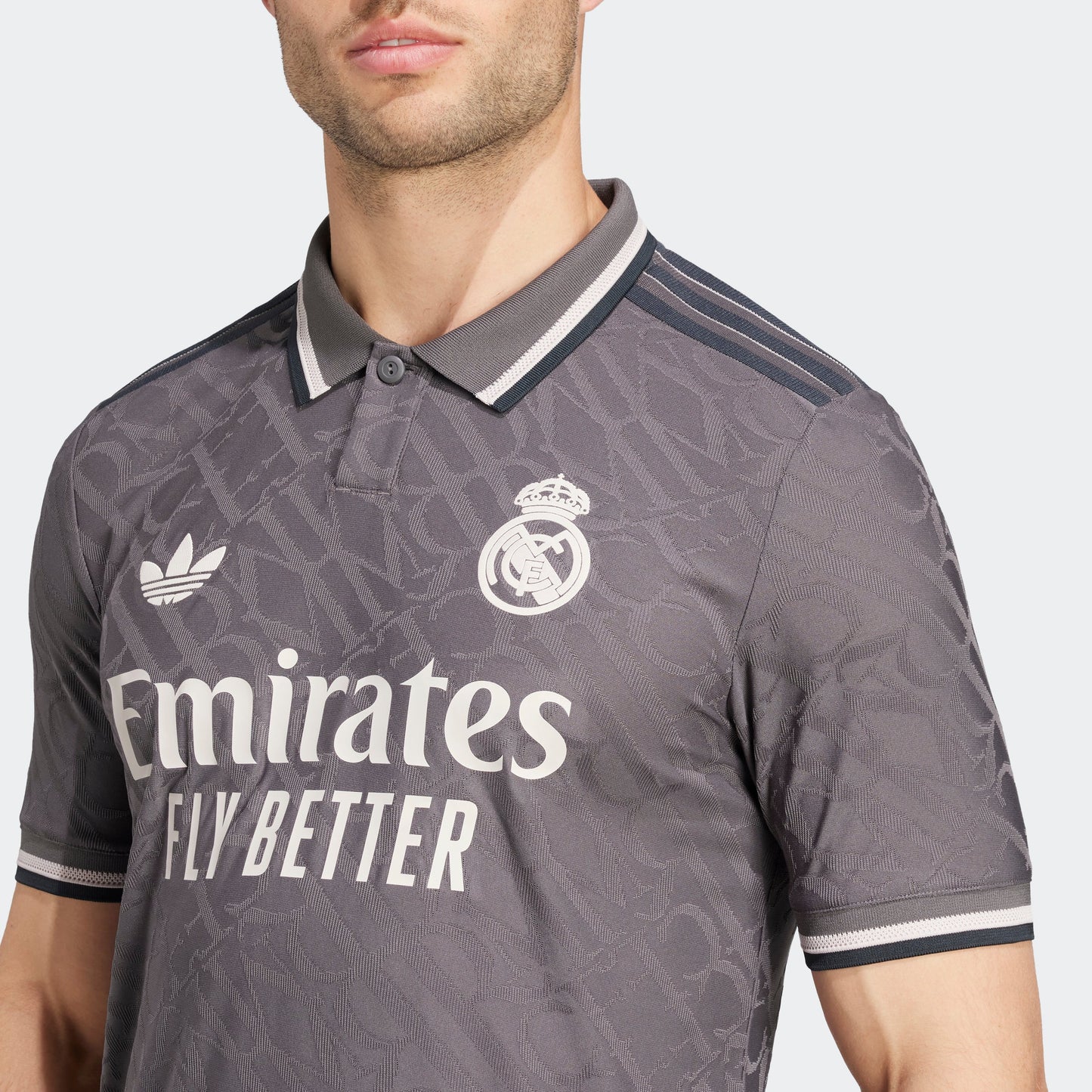 adidas Real Madrid 24/25 Authentic Third Jersey | Gray-Charcoal | Men's