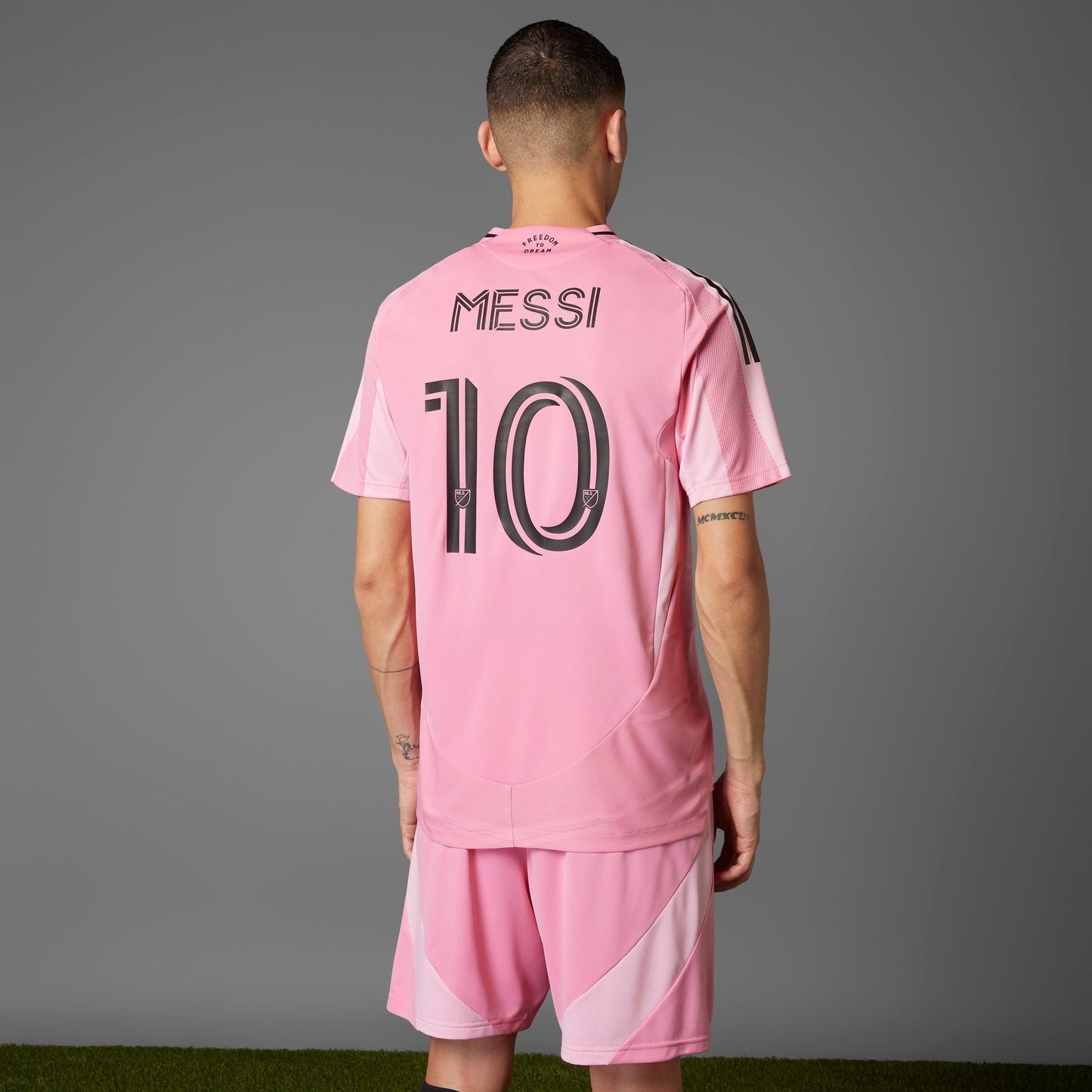 adidas INTER MIAMI CF 25/26 MESSI AUTHENTIC HOME Soccer Jersey | Easy Pink | Men's