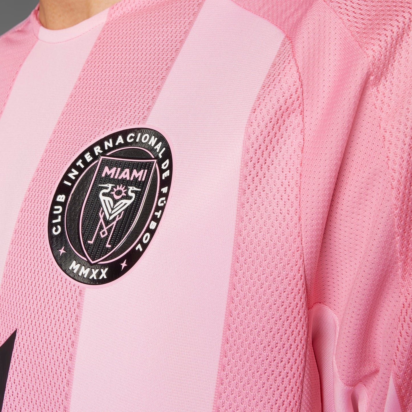 adidas INTER MIAMI CF 25/26 MESSI AUTHENTIC HOME Soccer Jersey | Easy Pink | Men's