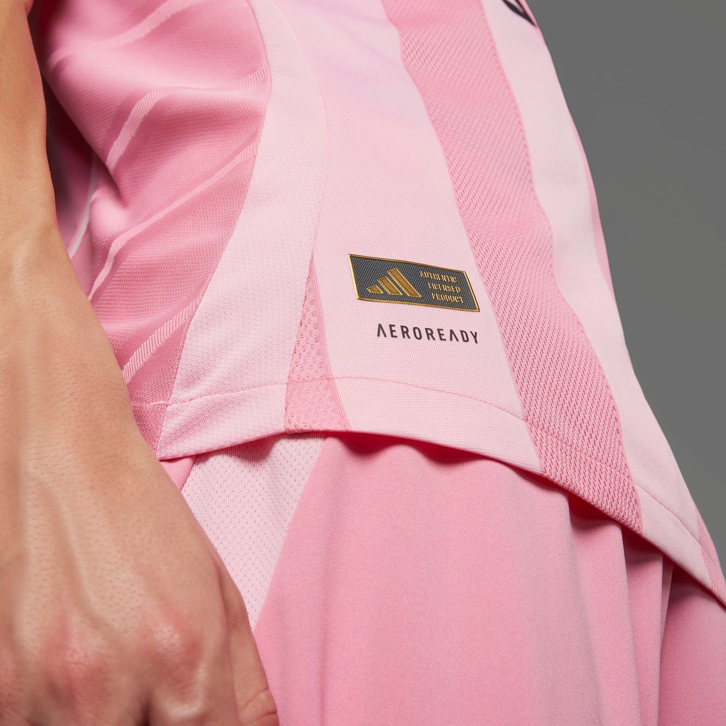 adidas INTER MIAMI CF 25/26 MESSI AUTHENTIC HOME Soccer Jersey | Easy Pink | Men's
