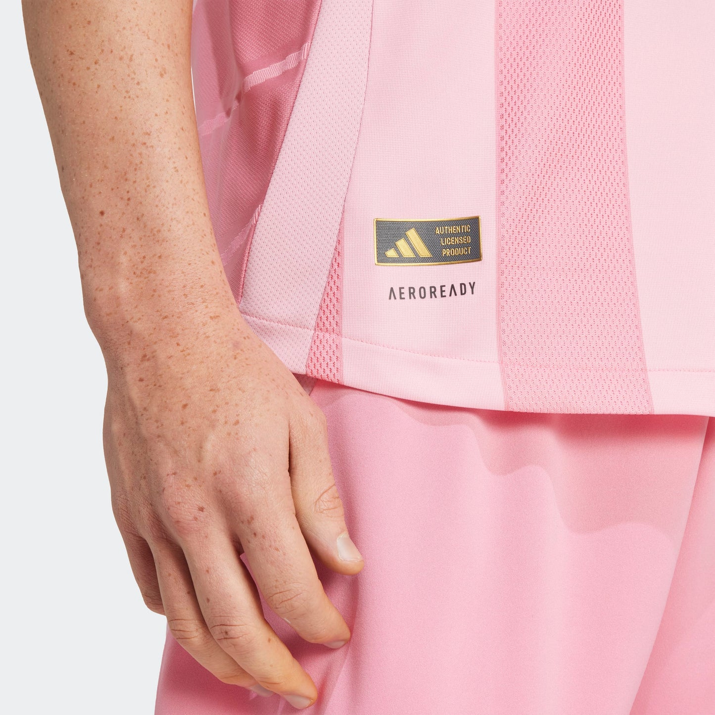 adidas INTER MIAMI CF 25/26 MESSI AUTHENTIC HOME Soccer Jersey | Easy Pink | Men's
