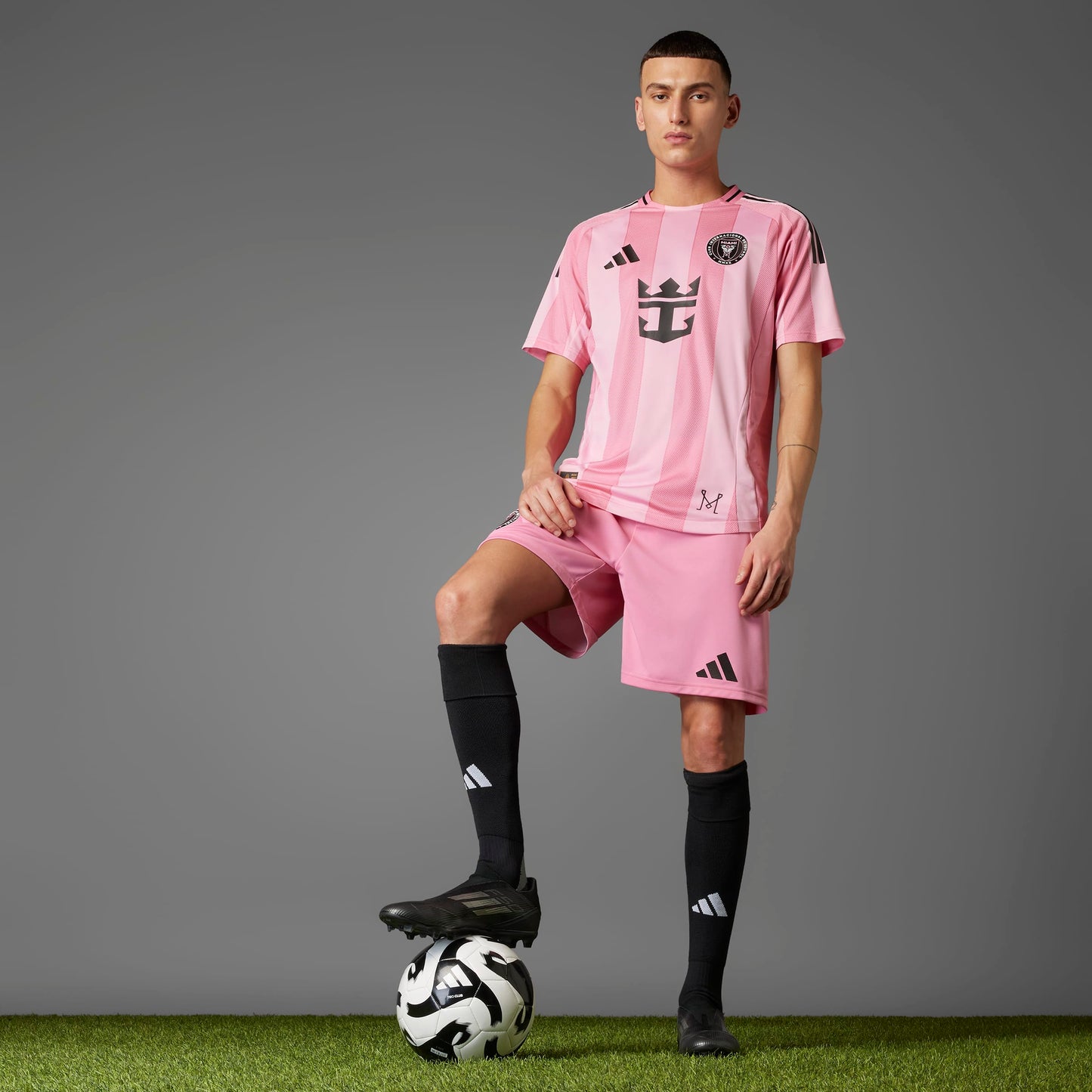 adidas INTER MIAMI CF 25/26 MESSI AUTHENTIC HOME Soccer Jersey | Easy Pink | Men's