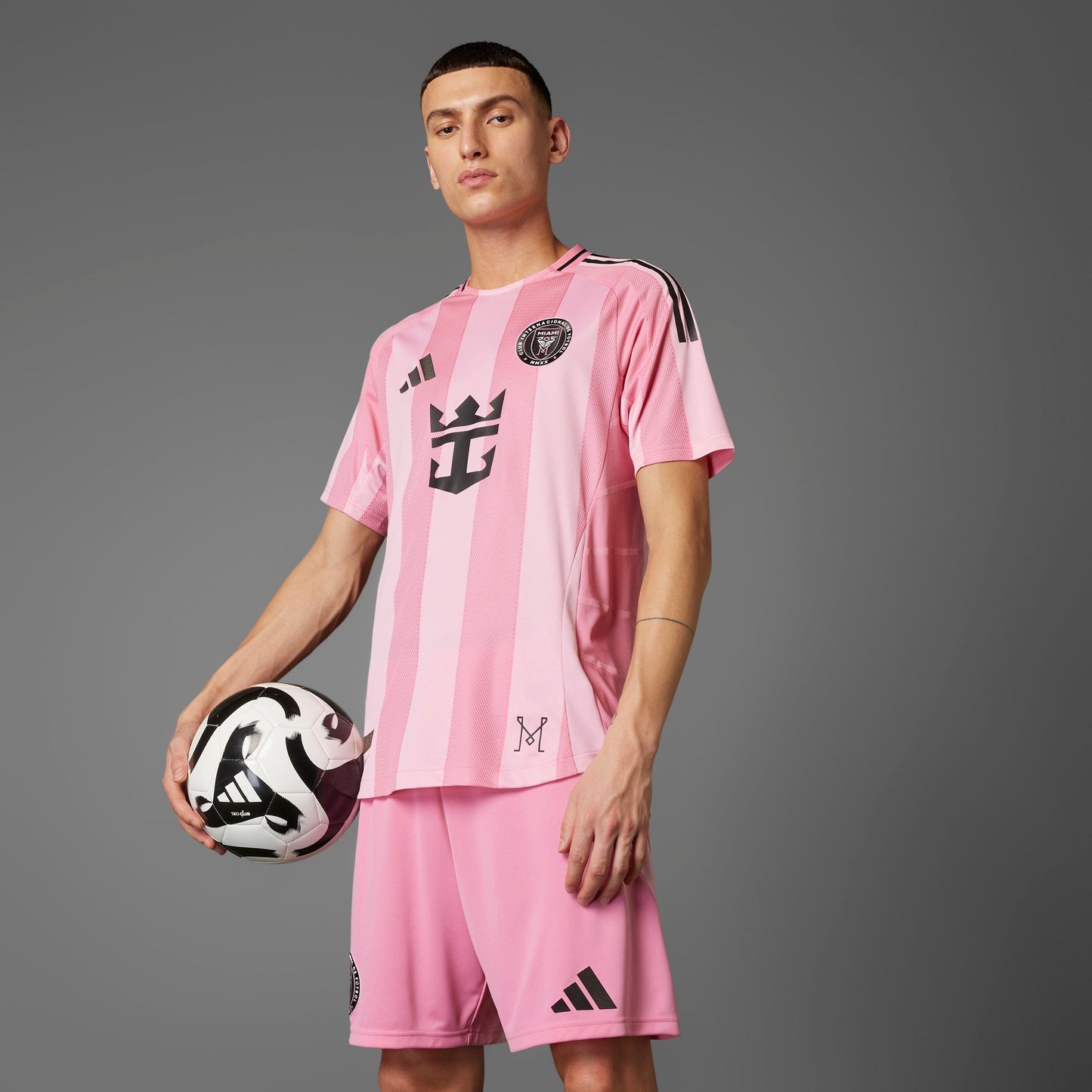 adidas INTER MIAMI CF 25/26 MESSI AUTHENTIC HOME Soccer Jersey | Easy Pink | Men's