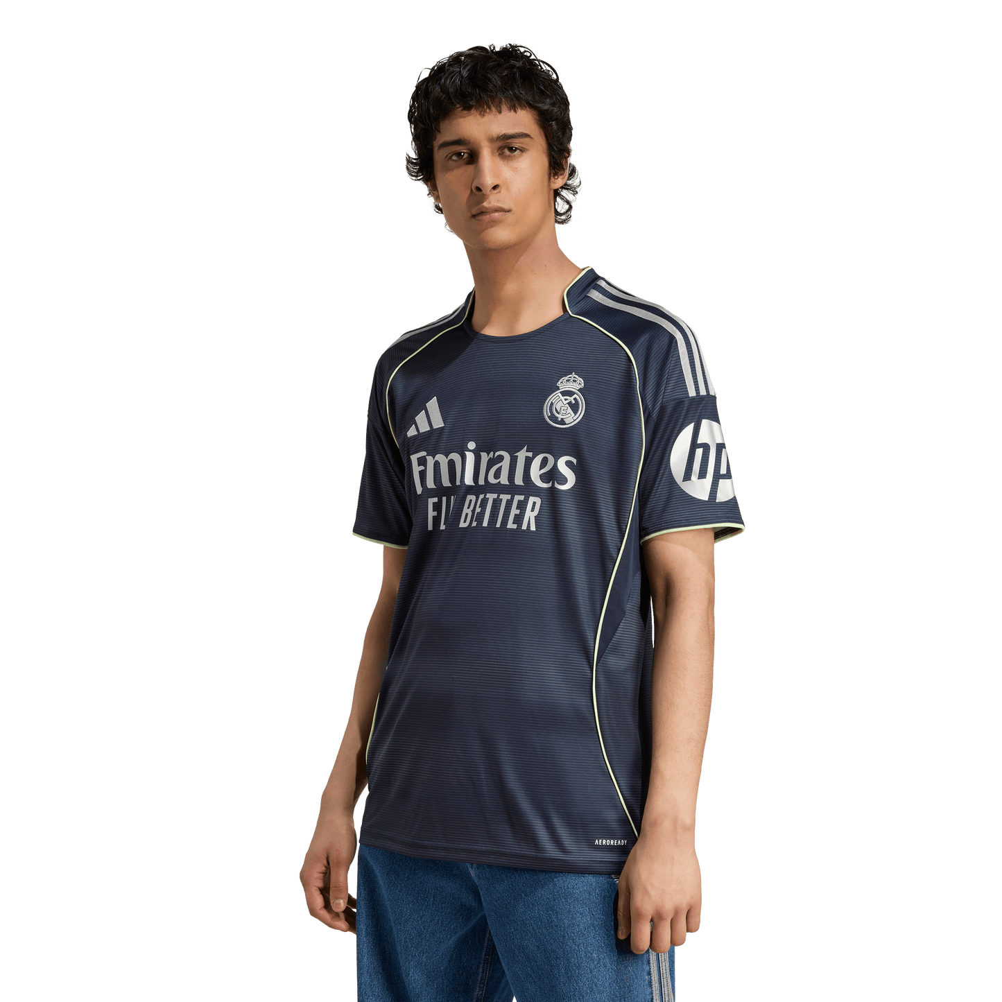 adidas Real Madrid  25/26 Away Soccer Jersey | Navy-Grey | Men's