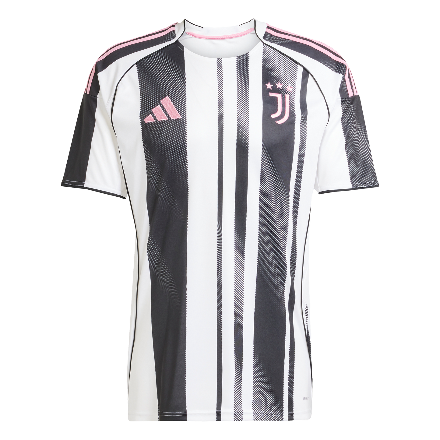 adidas JUVENTUS 25/26 HOME Soccer Jersey | White-Black-Pink | Men's