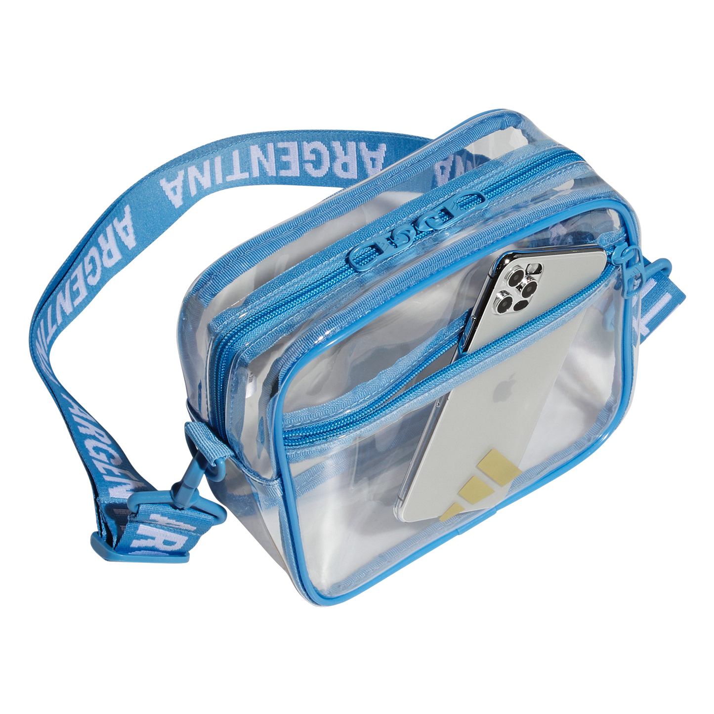 adidas Argentina Clear Crossbody | Light Blue / Gold Metallic