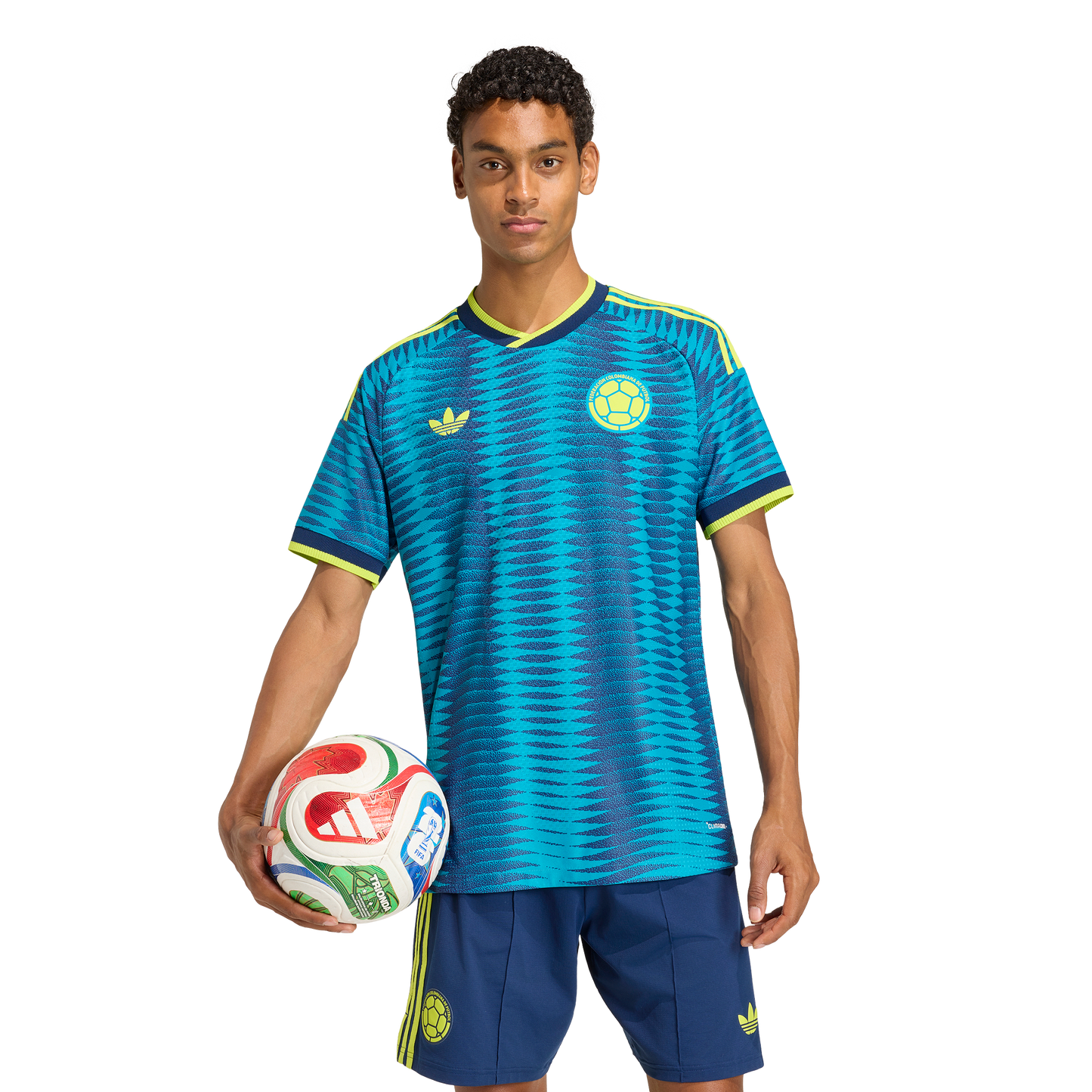 adidas Colombia 26 Away Authentic Jersey | Navy Blue/Petrol | Men's