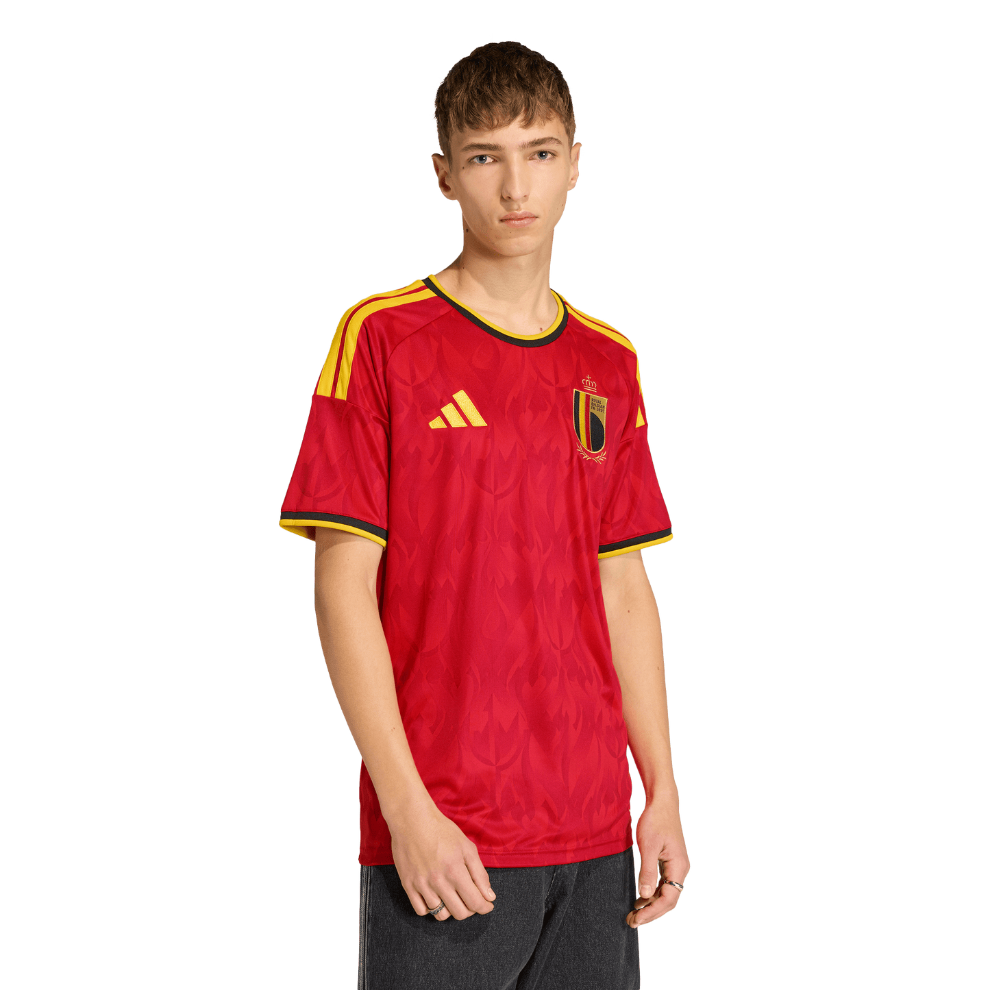 adidas Belgium 26 Home Jersey | Red / Bold Gold | Men's