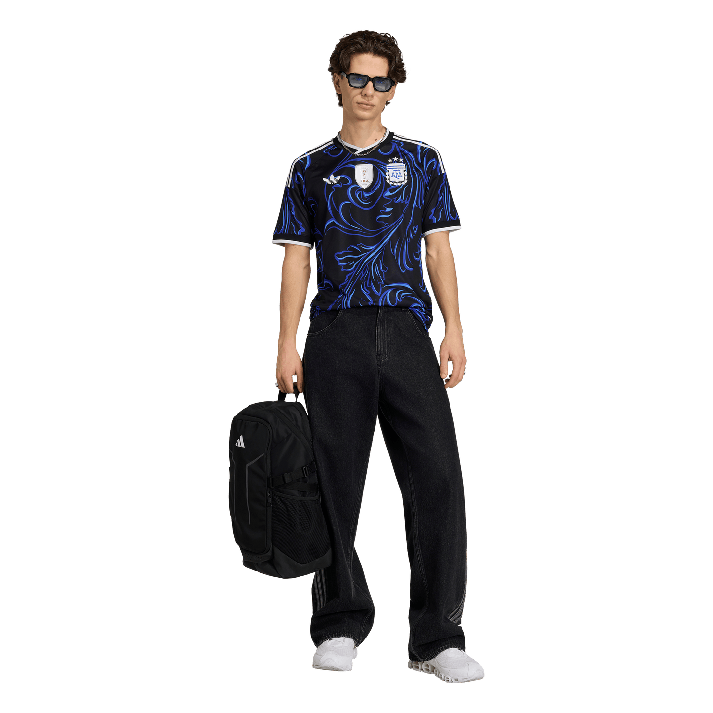 adidas Argentina 26 Away Jersey | Black/Lucid Blue | Men's