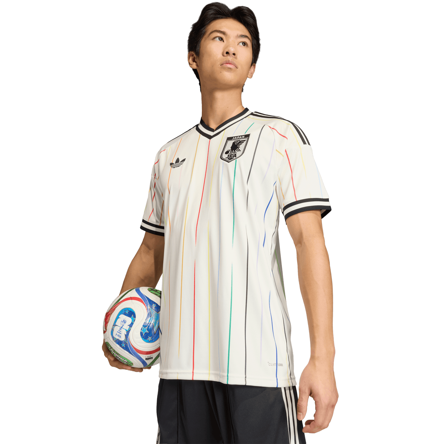 adidas Japan 26 Away Jersey | Off White / Black | Men's