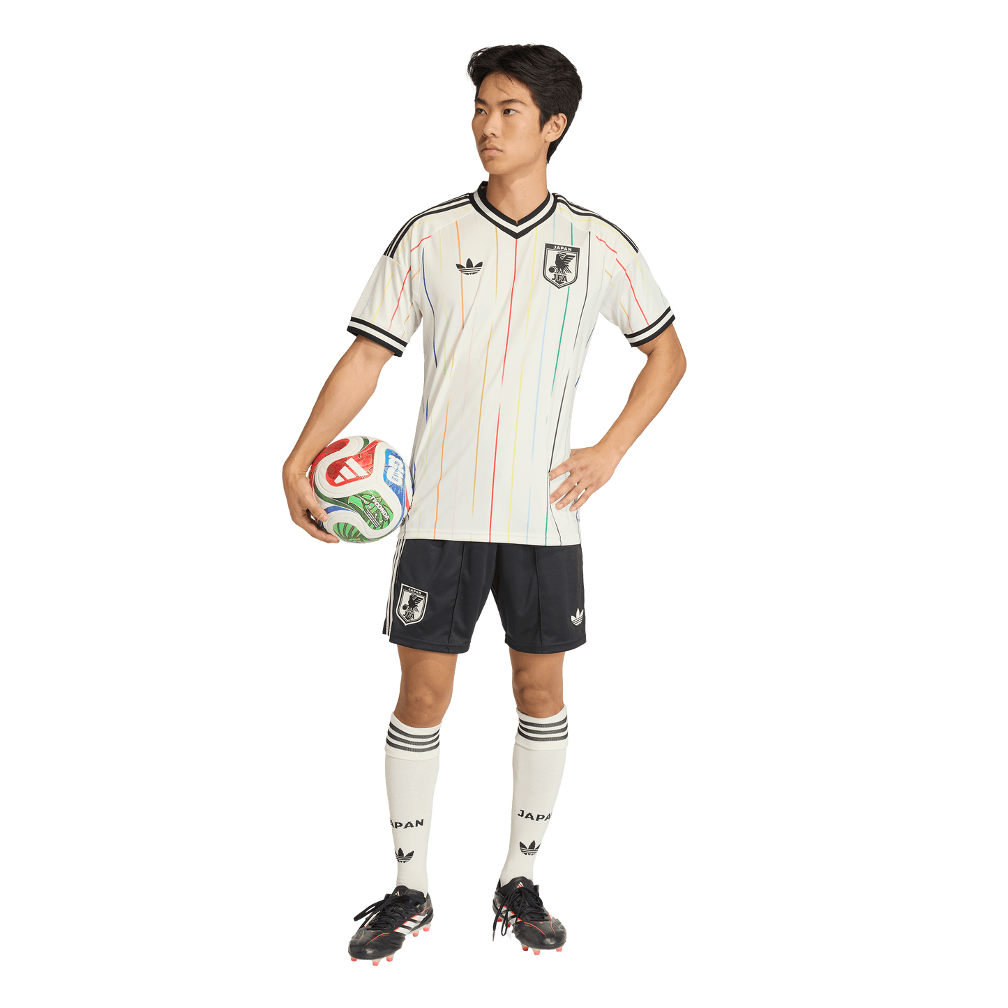 adidas Japan 26 Away Jersey | Off White / Black | Men's