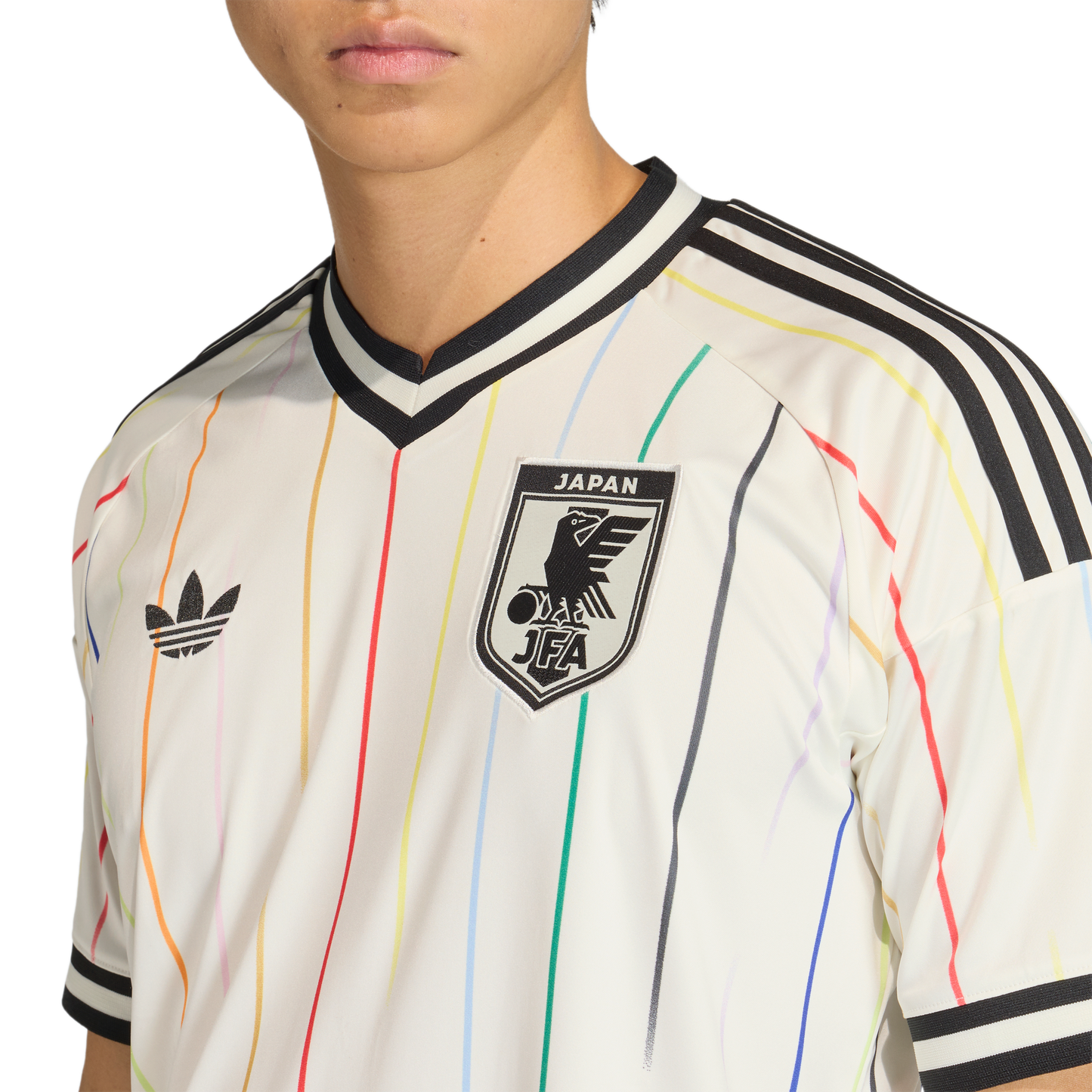adidas Japan 26 Away Jersey | Off White / Black | Men's