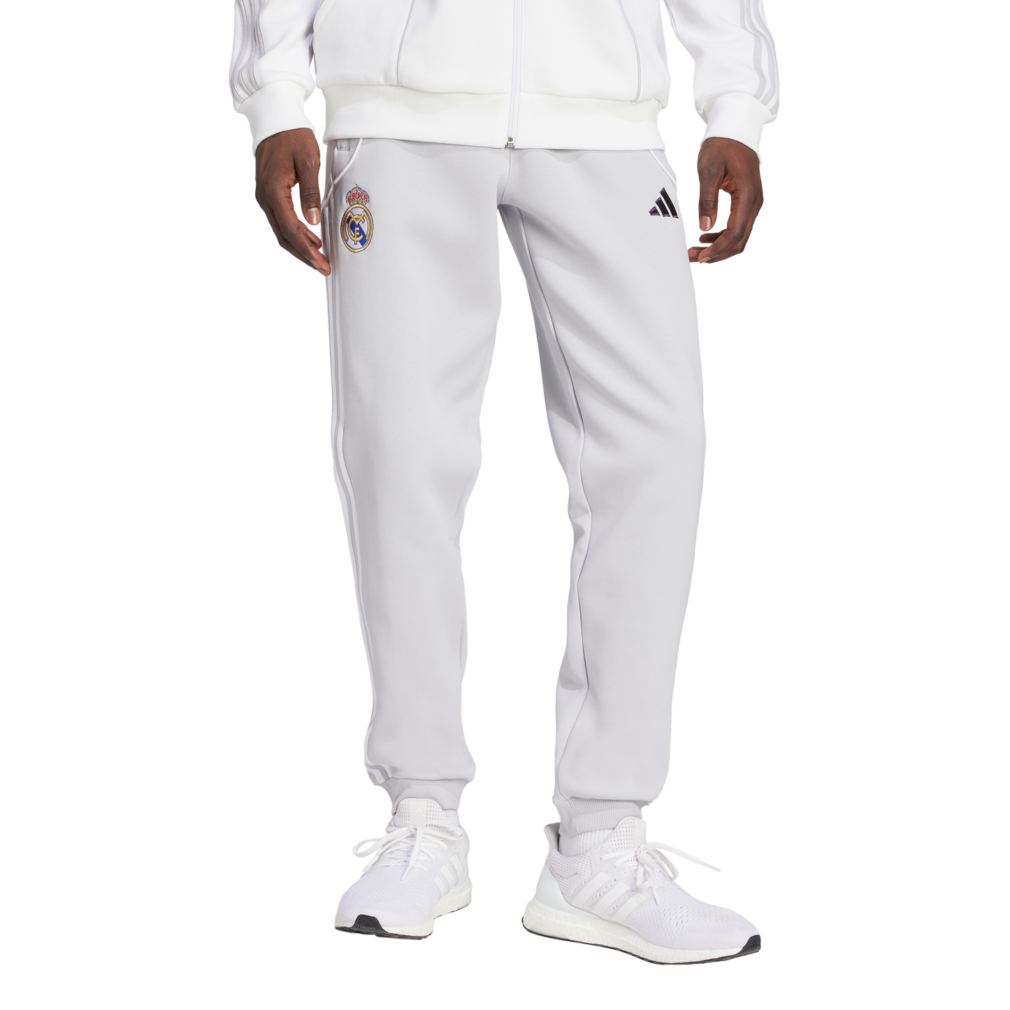 adidas Real Madrid UBP Doubleknit Pants | White / Light Solid Grey | Men's