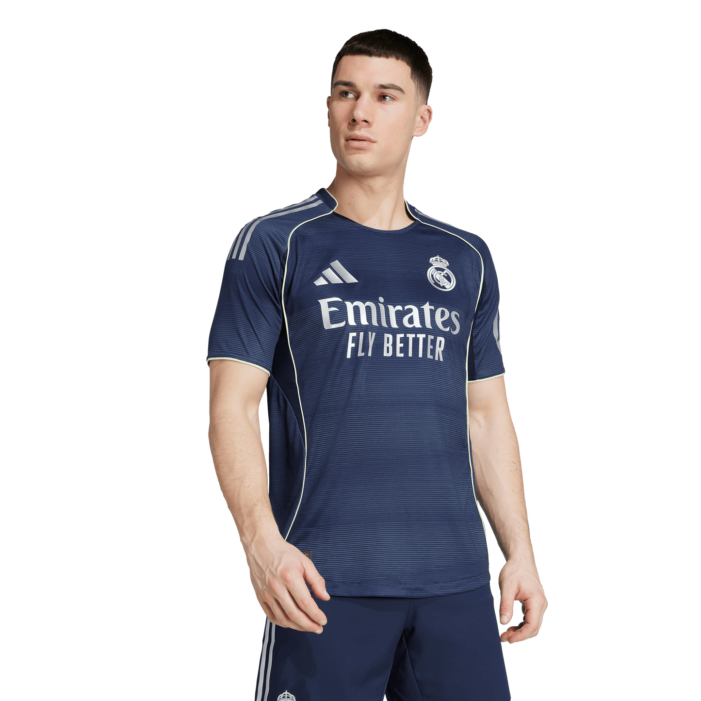 adidas Real Madrid 25/26 Away Authentic Soccer Jersey | Navy-Grey | Men's