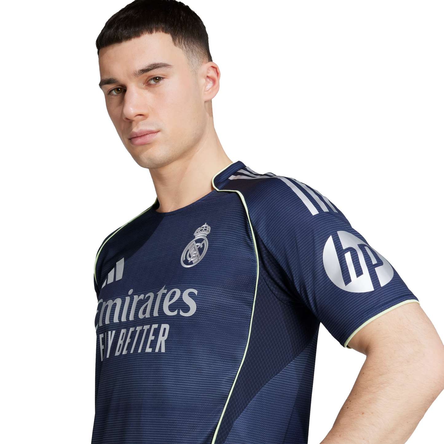 adidas Real Madrid 25/26 Away Authentic Soccer Jersey | Navy-Grey | Men's