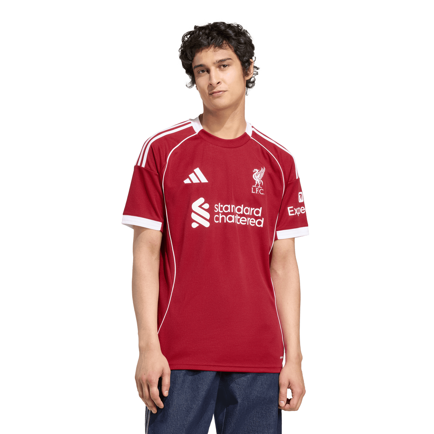 adidas Liverpool  25/26 Home Soccer Jersey | Red-White | Men's