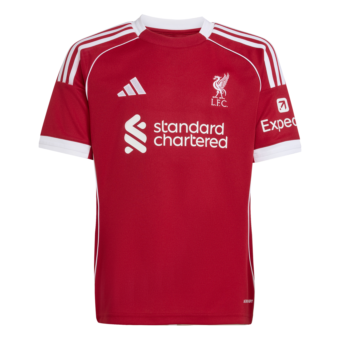 adidas Liverpool 25/26 Home Soccer Jersey | Red/White | Kid's
