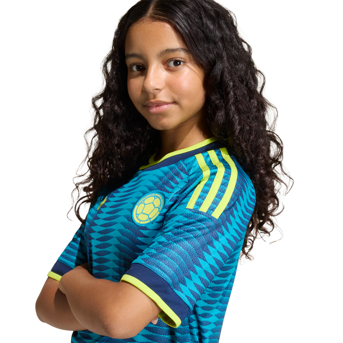 adidas Colombia 26 Away Kids Jersey | Navy Blue / Petrol | Kid's