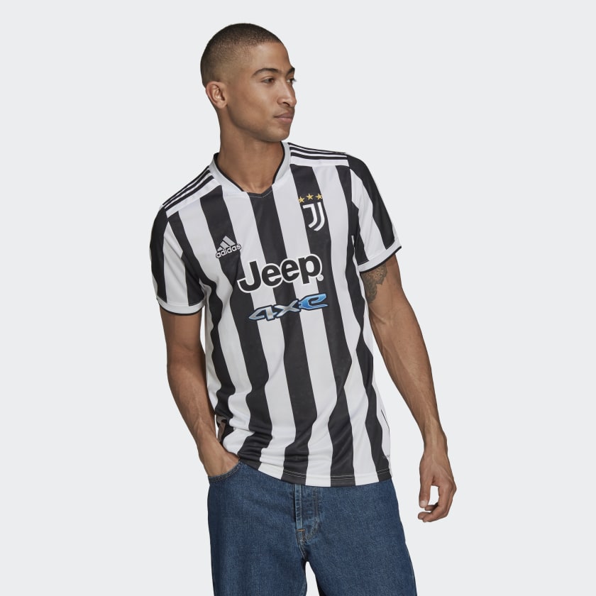 adidas JUVENTUS 21/22 HOME Soccer Jersey | White-Black | Men's