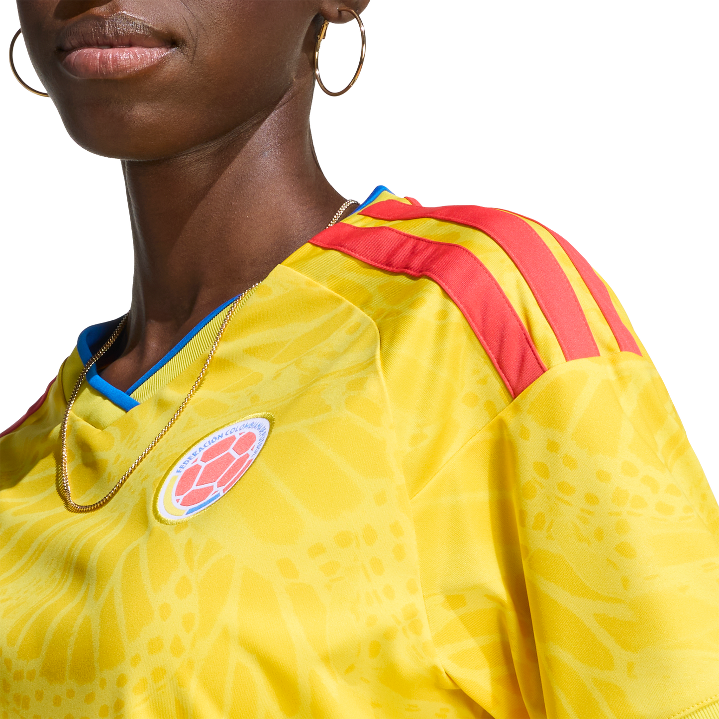adidas Colombia 26 Home Cropped Jersey | Impact Yellow | Women's