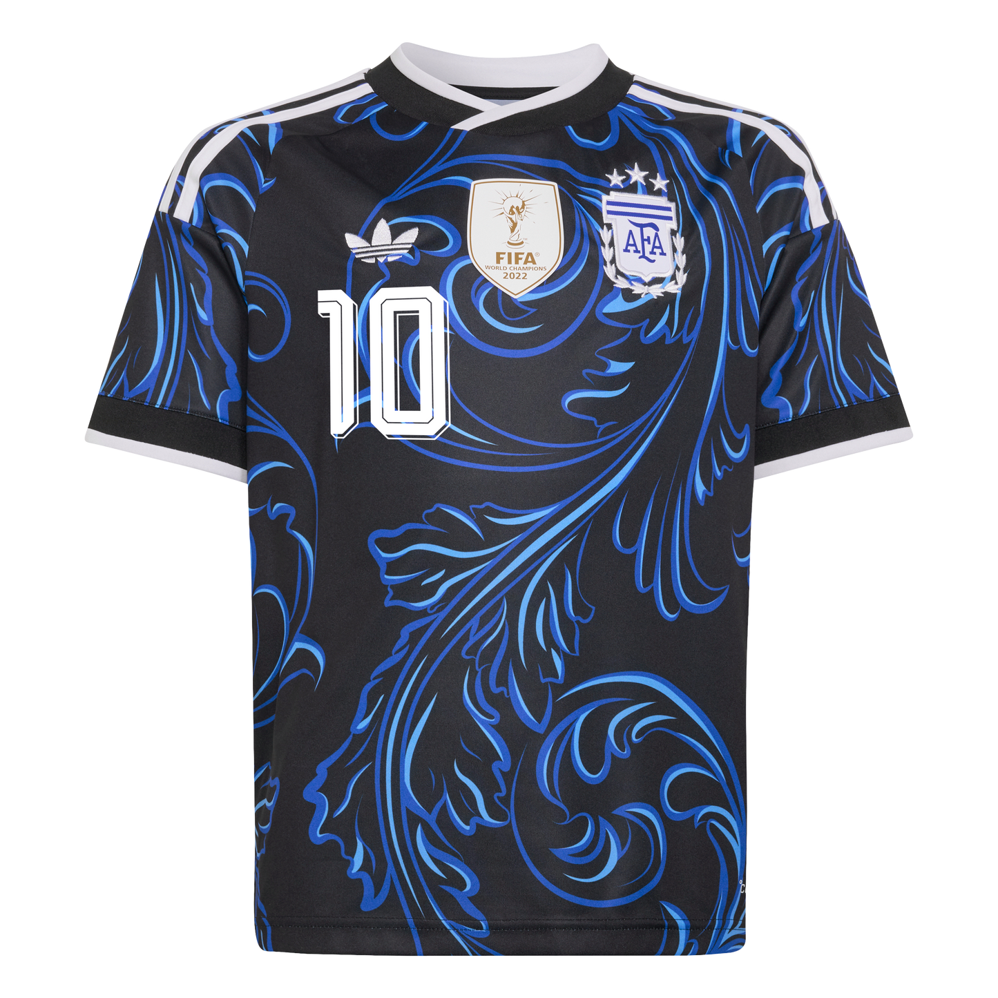 adidas Argentina 26 Away Messi Kids Jersey | Black/Lucid Blue | Kid's