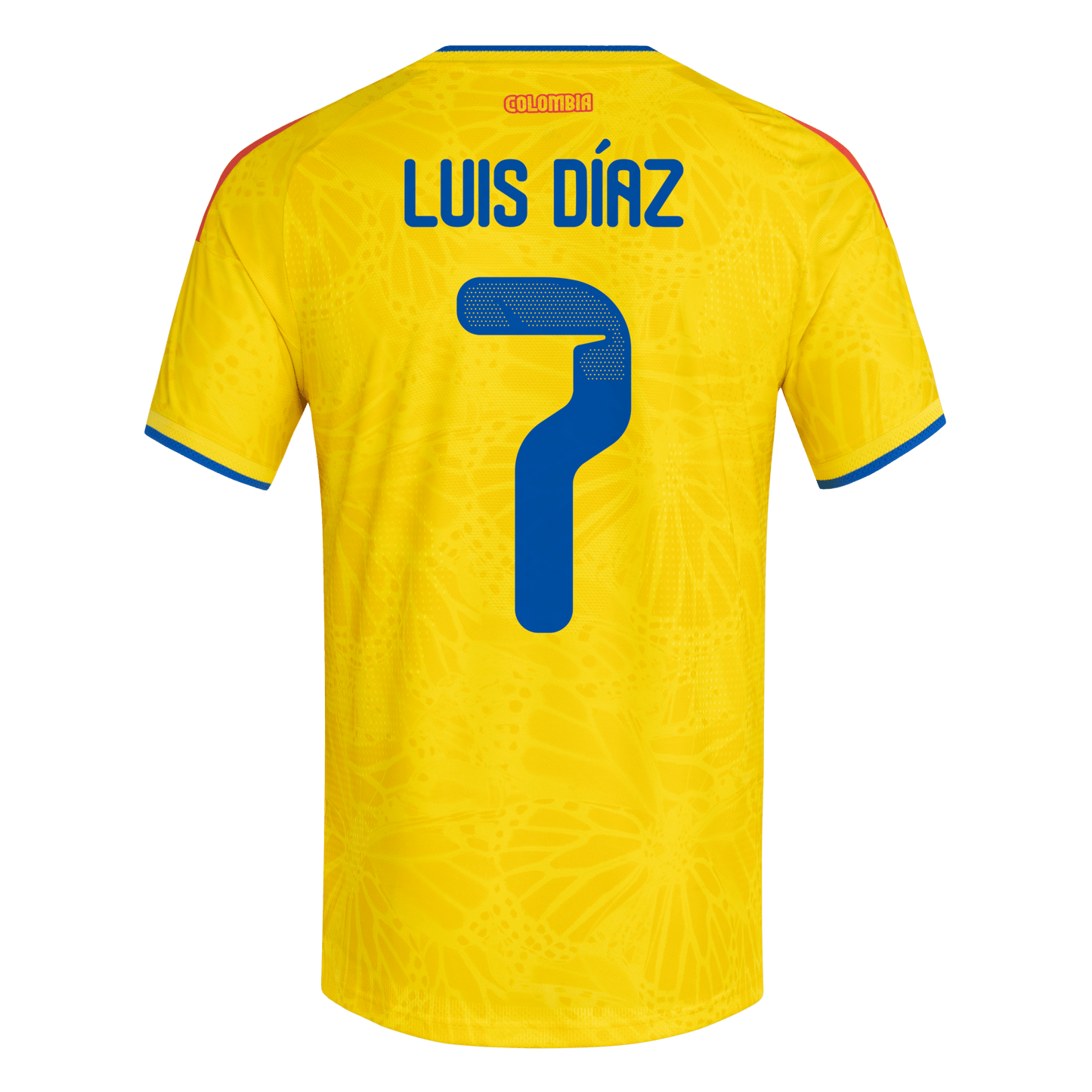 adidas Colombia 26 Diaz Authentic Home Jersey | Yellow | Men's