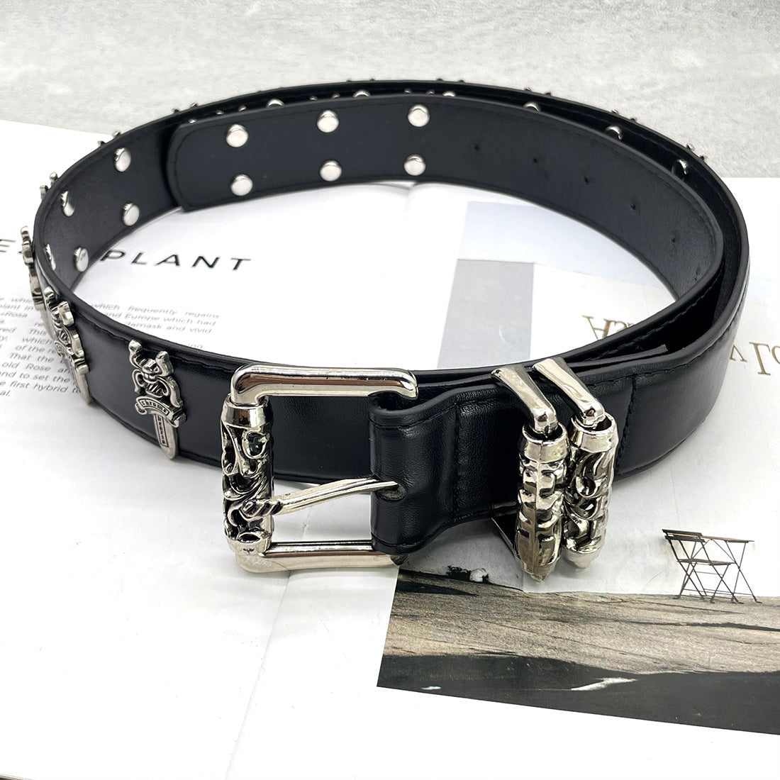 Chh Chrome Heart Belt Sacred Sword Cross Belt