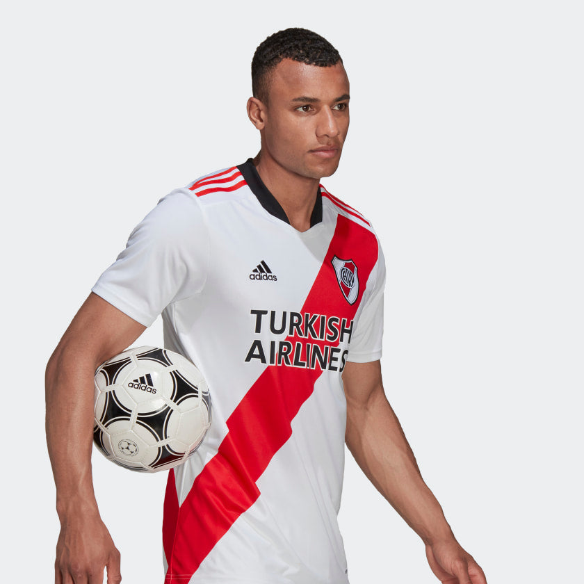 adidas RIVER PLATE 21/22 HOME Soccer Jersey | White-Red | Men's